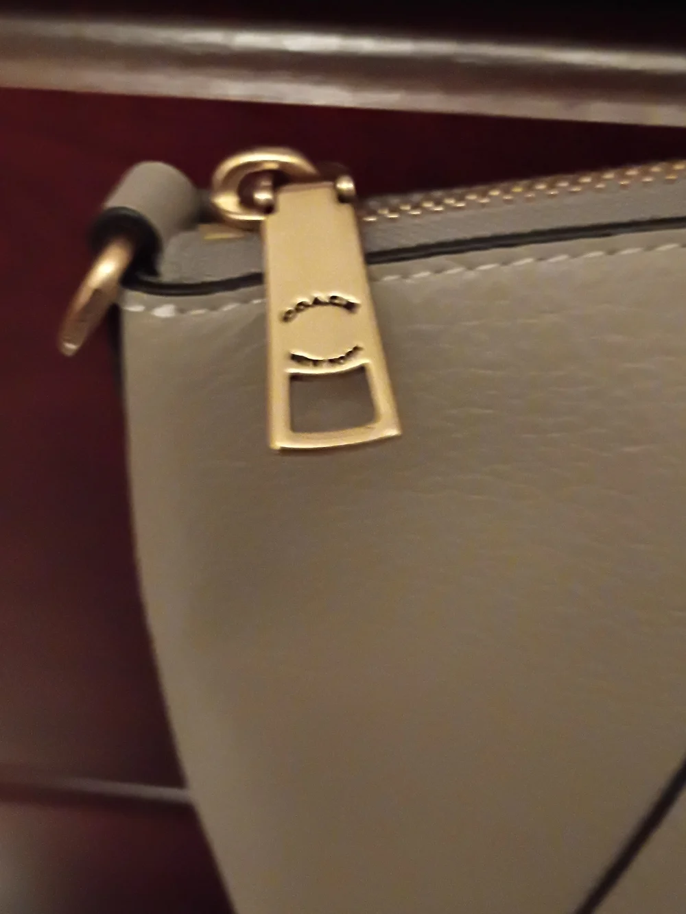 Coach Bella Grey Leather Satchel